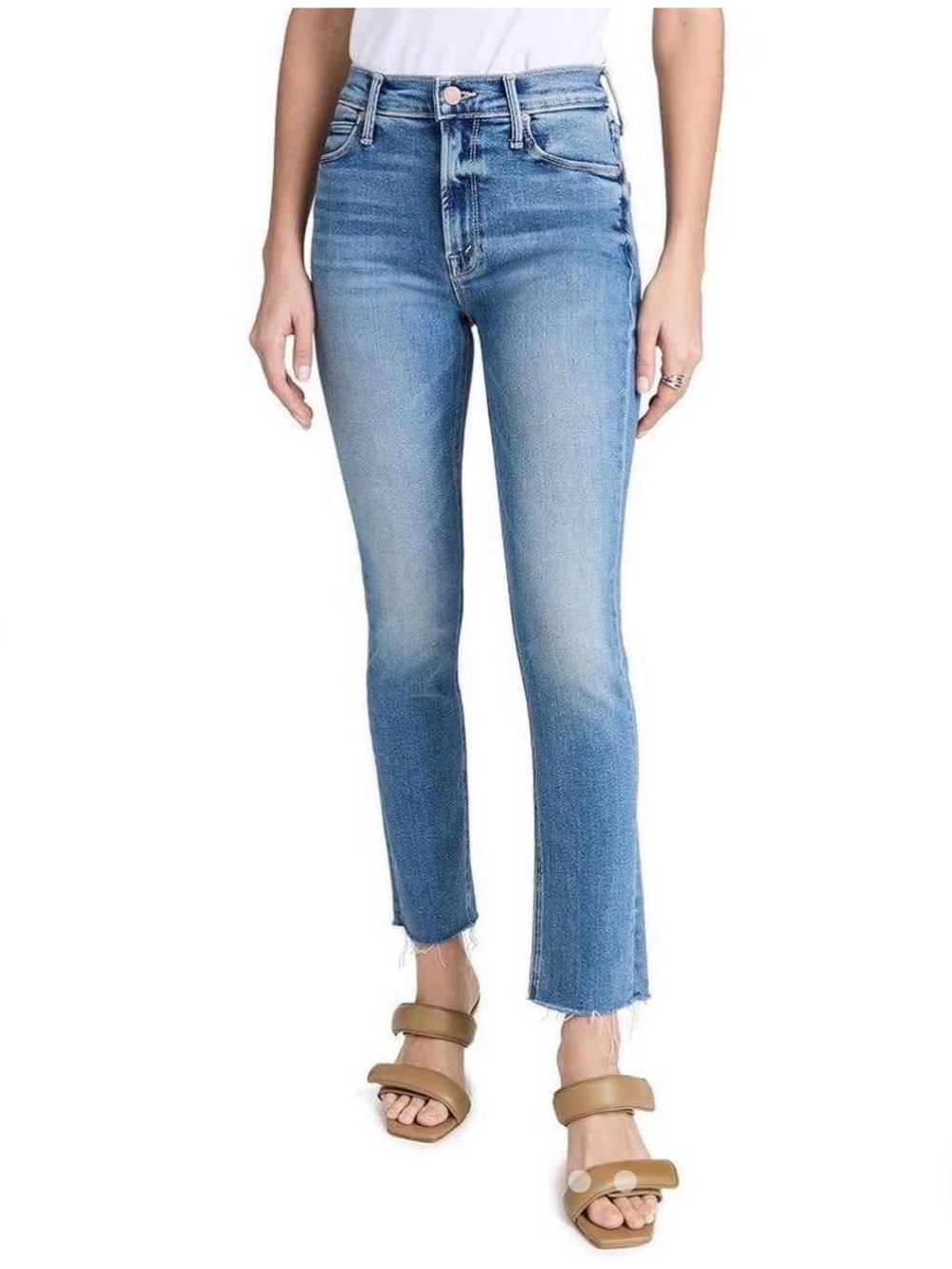MOTHER Mid Rise Dazzler Ankle Fray Jeans
Riding Cliffside wash size 30